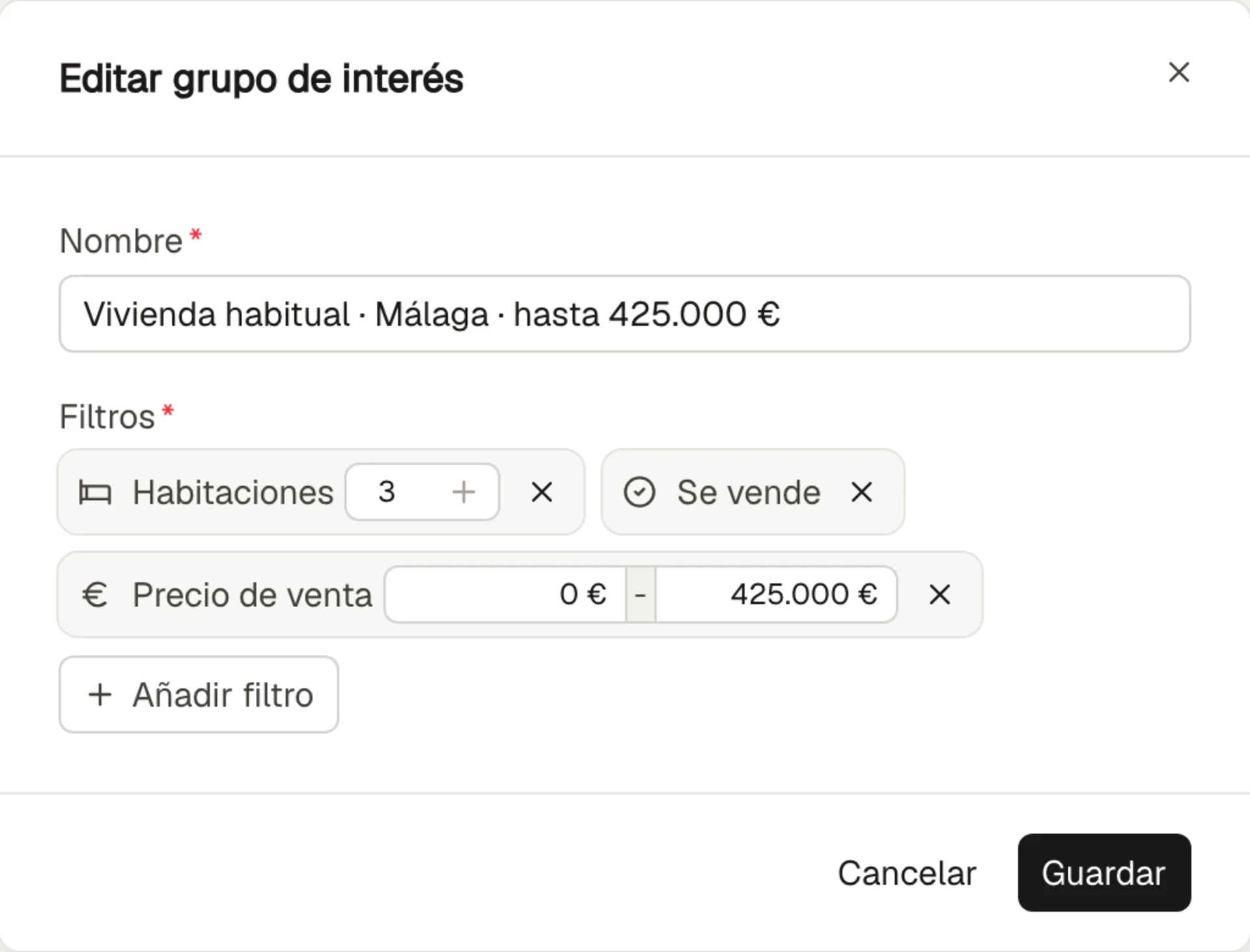 Demanda de vivienda en Málaga con tres habitaciones y hasta 425.000 euros