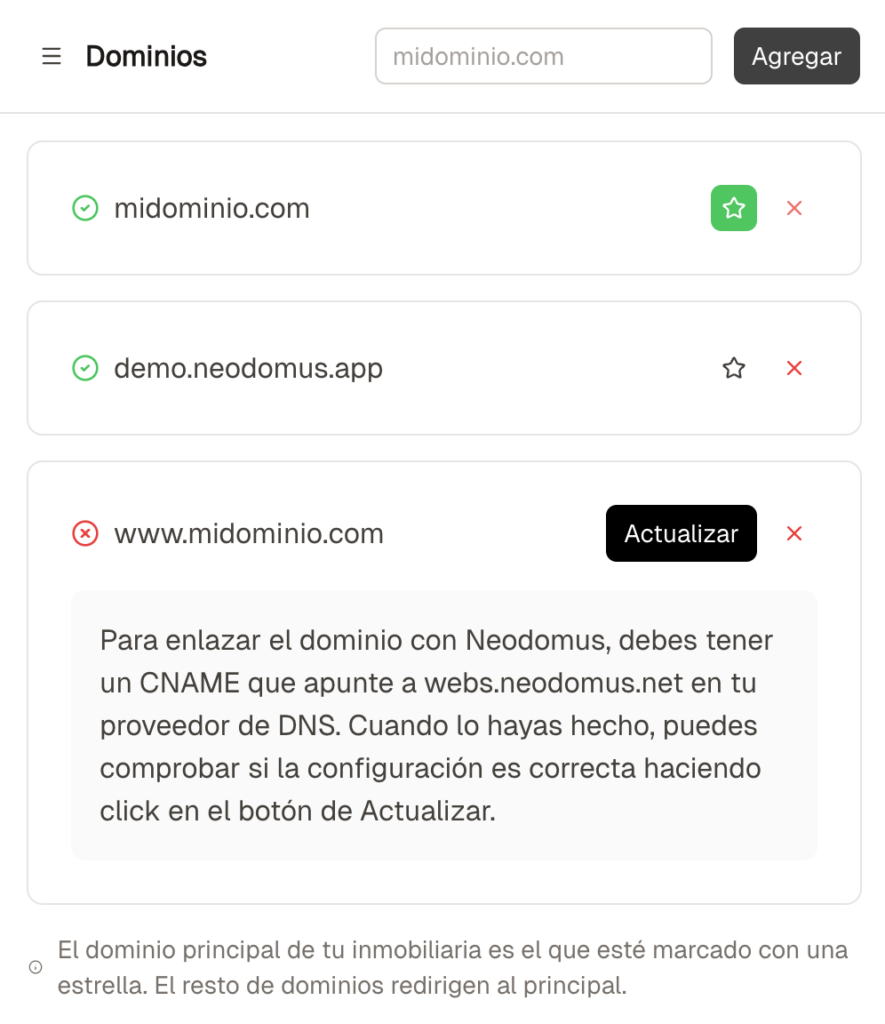Tu propio dominio, desde el minuto 1