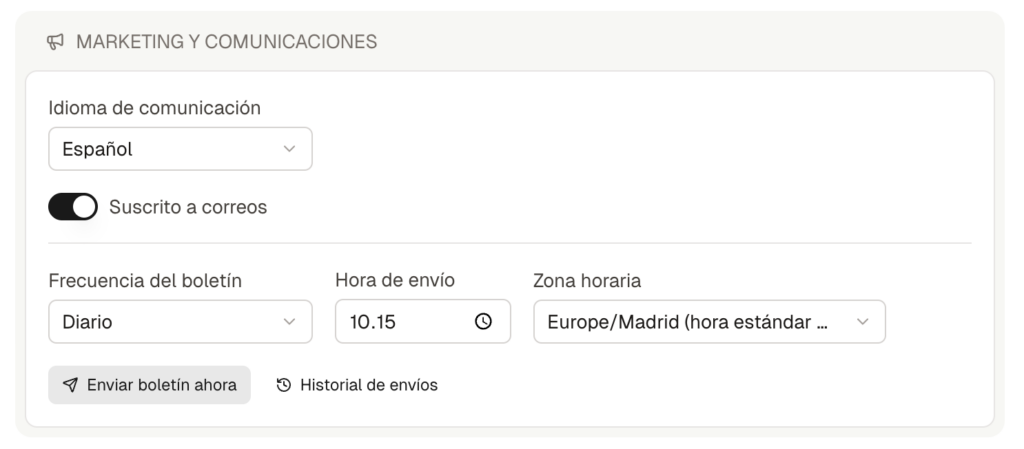 Envíale tus novedades a cada cliente